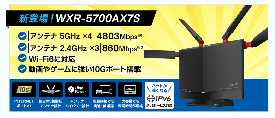 GMOとくとく光 無線LANルーター