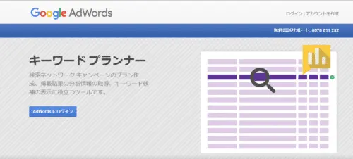 Googleキーワードプランナー