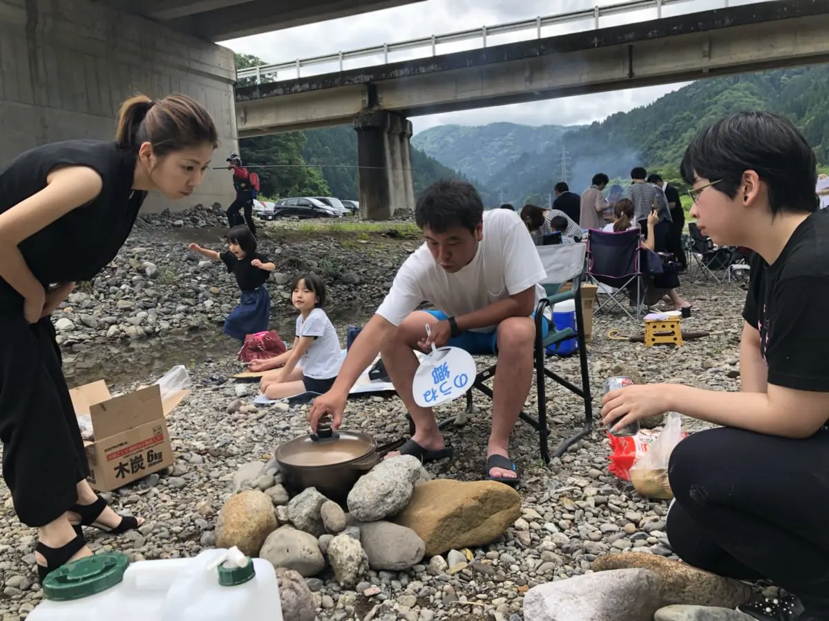 河原にてBigmac🍖BBQを開催