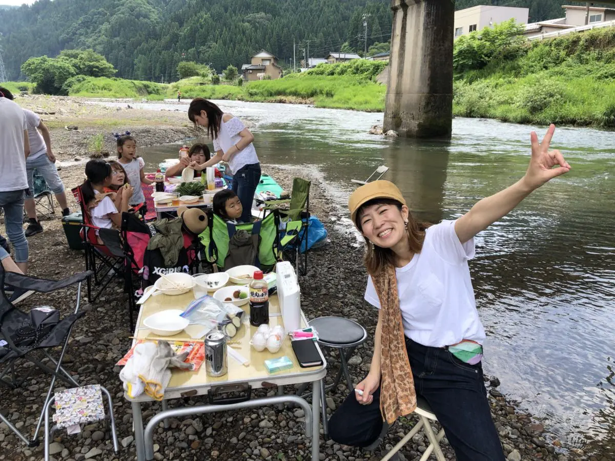 河原にてBigmac🍖BBQを開催