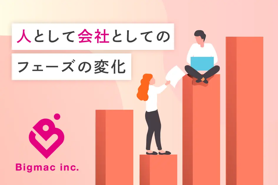 人として会社としてのフェーズの変化